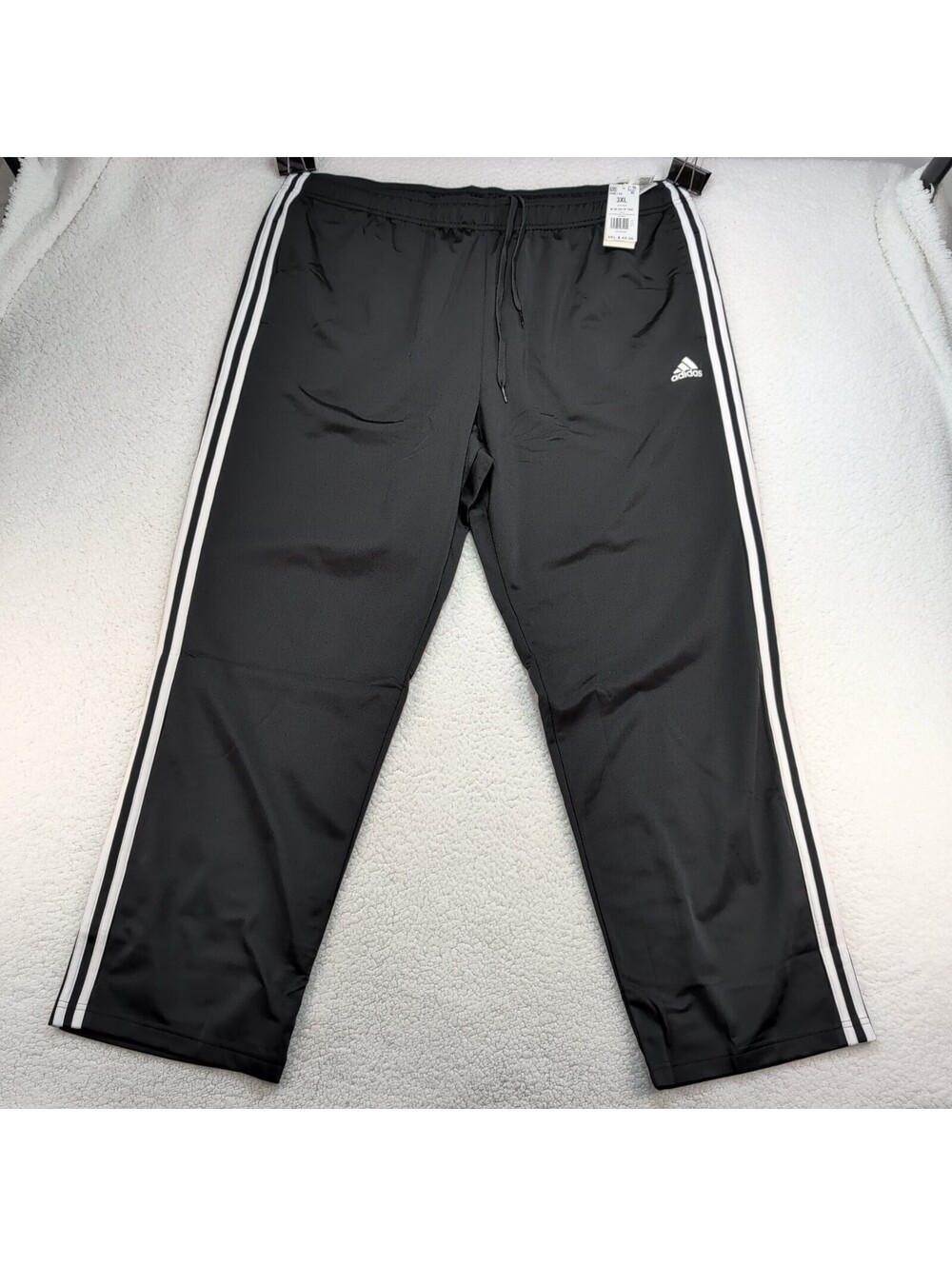 Adidas Primegreen Essentials Mens 3XL Warm-Up Track Pants Open Hem 3-Stripes NWT